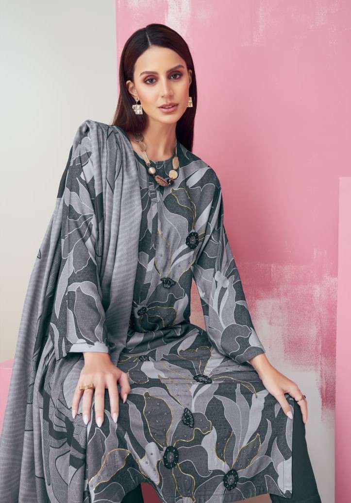 Itrana sarah catalog muslin silk designer salwar suits collection at wholesale price