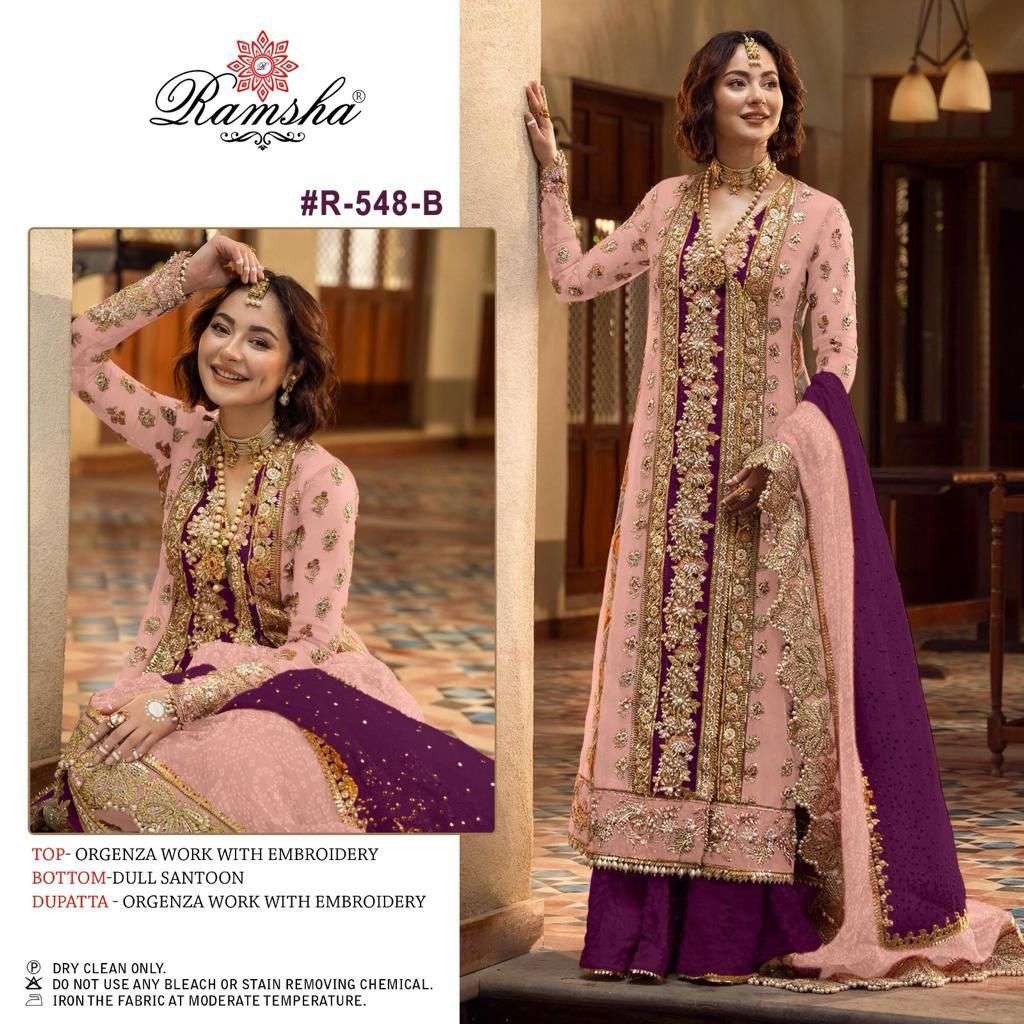 ramsha 548 colour nx series by ramsha designer pakistani partywear salwar kameez wholesaler surat gujarat