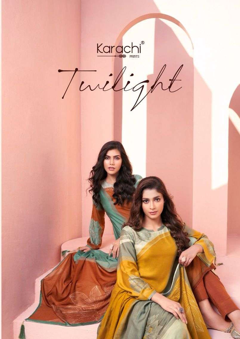 twilight by karachi prints 2201-2204 series pure muslin silk fancy salwar kameez wholesale price surat