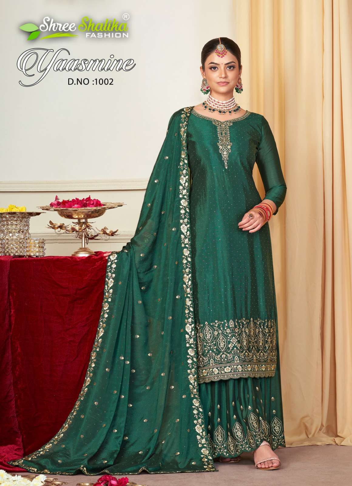 yaasmine shree shalika fashion 1001-1006 series latest designer salwar kameez wholesaler surat