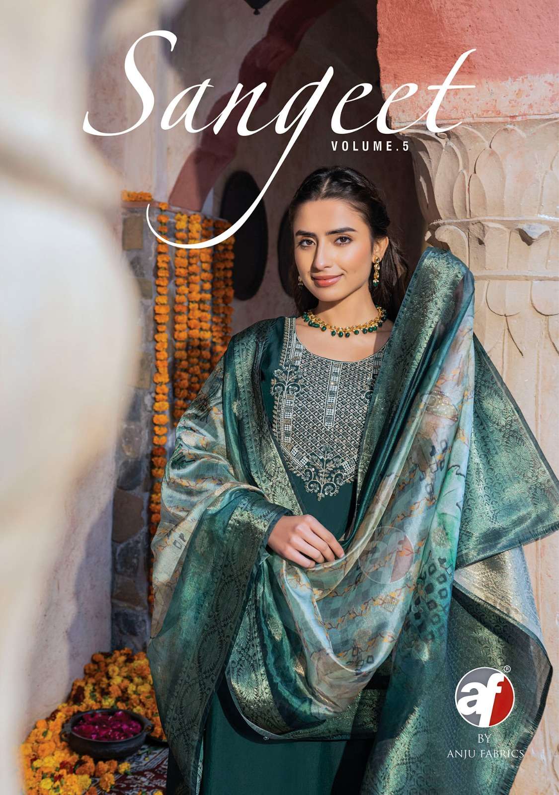 anju sangeet vol 5 3491-3496 series exclusive party wear ready to wear salwar kameez online dealer at surat 