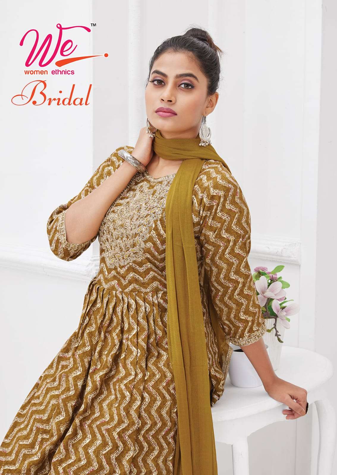 bridal we fab 4501-4508 series latest designer kurti set wholesaler surat gujarat
