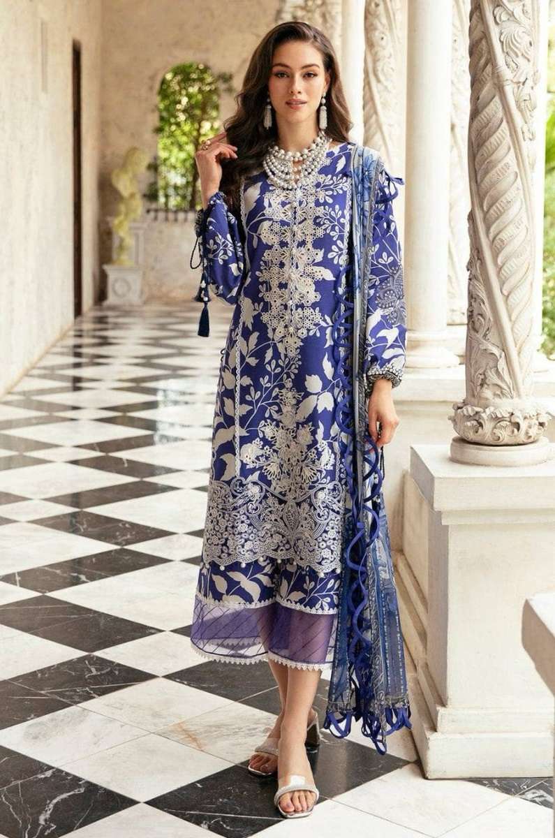 charizma luxury lawn collection 1001-1006 serieshazzle  designer festive special pakistani salwar kameez wholesaler surat gujarat