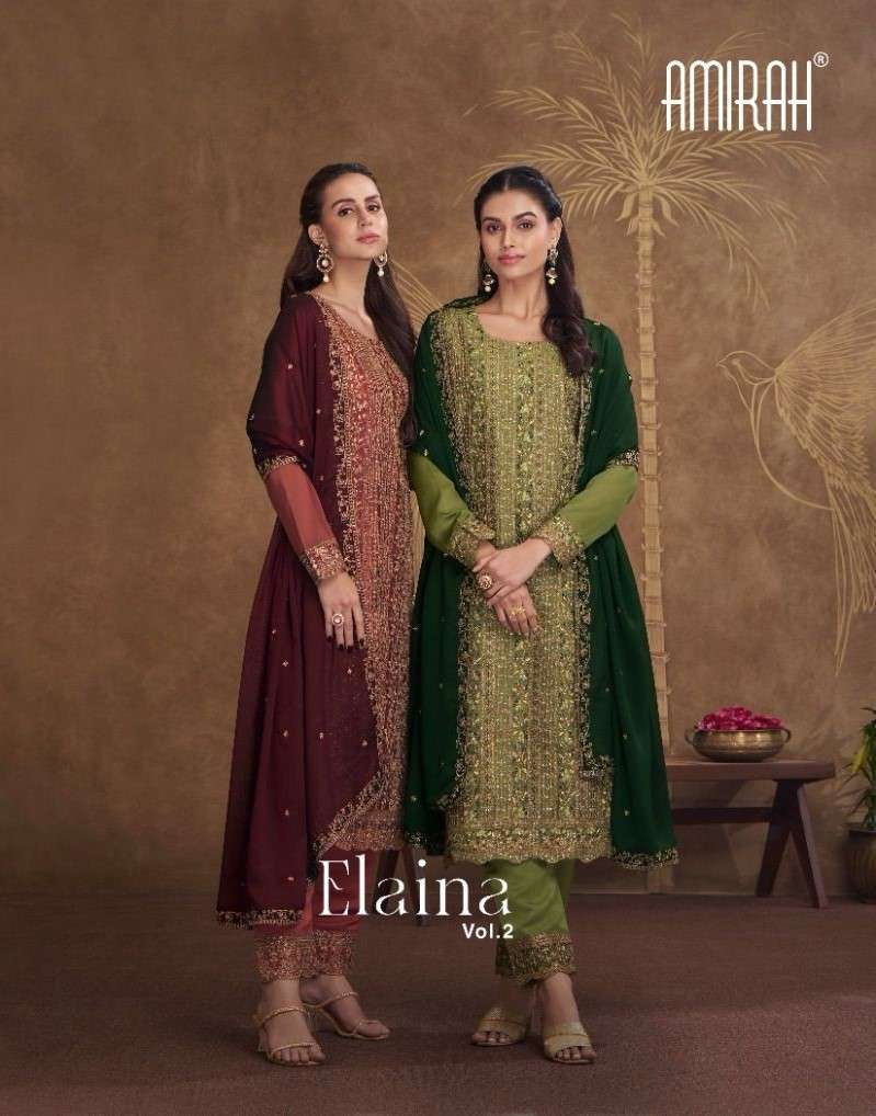 elaina vol-2 18021-18025 series by amirah embroidered designer salwar suits wholesale pratham fashion 