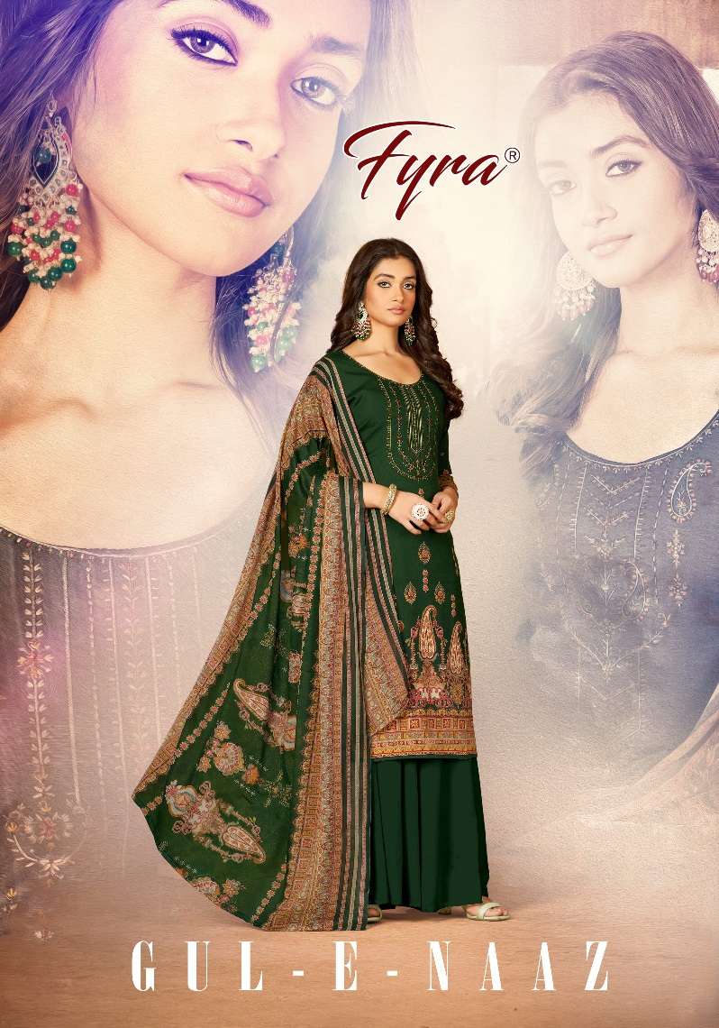 gul-e-naaz fyra designing 101-110 series designer pakistani fancy salwar kameez wholesaler surat gujarat
