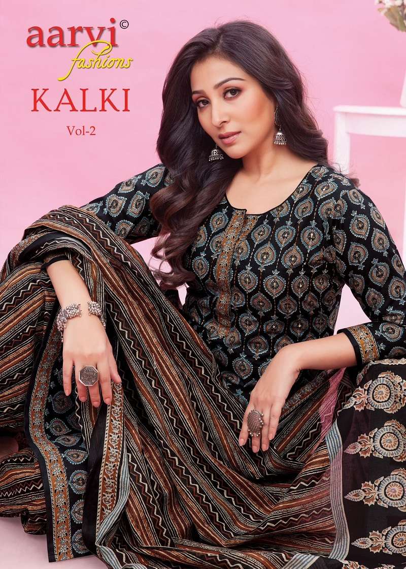 kalki vol-2 7276-7283 series by aarvi fashion pure cotton with work designer wholesale kurtis pratham fashion