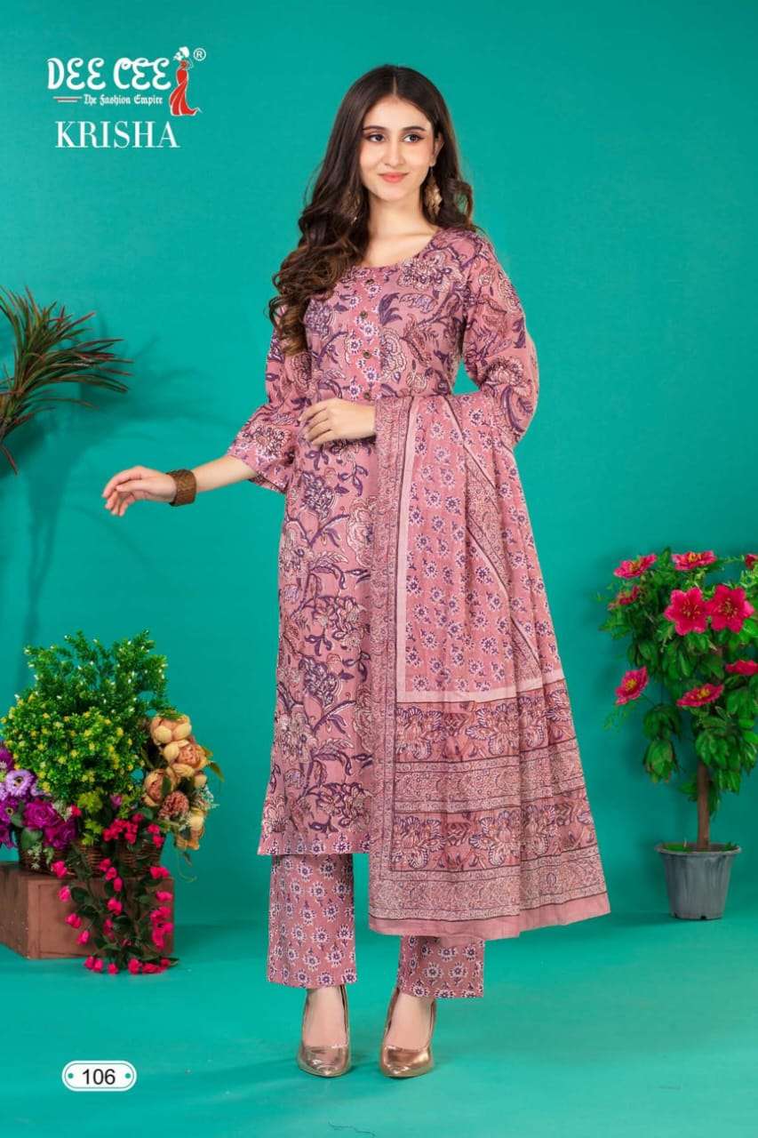 krisha by deecee cotton cambric designer kurtis wholesale price surat online market
