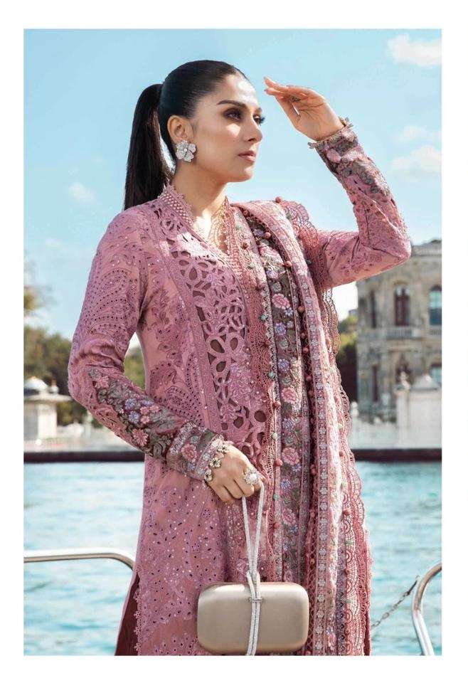maria b embroidered vol-24 hazzle 3001-3004 series designer pakistani salwar kameez wholesaler surat gujarat
