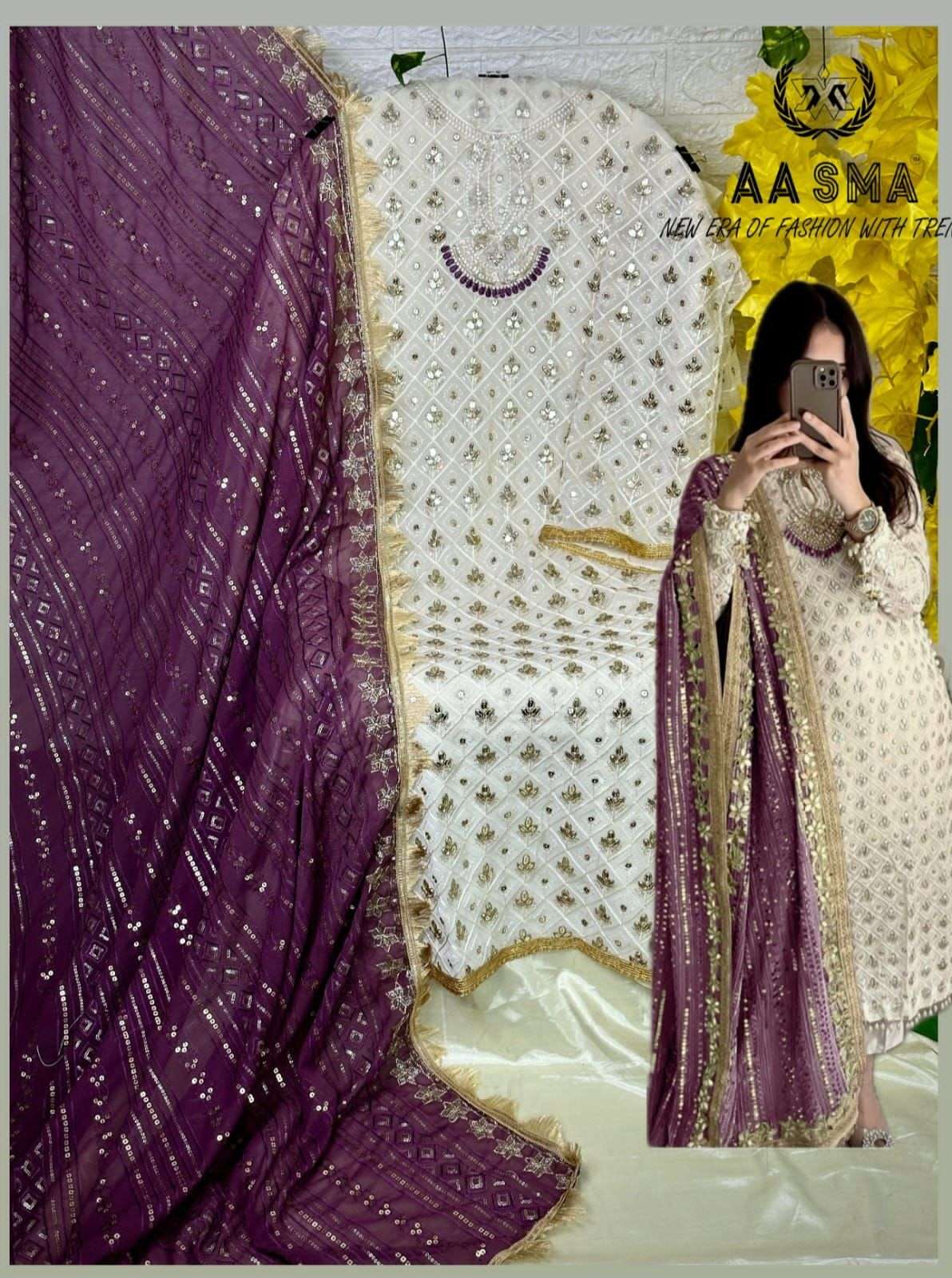 aasma 208 series stylish designer salwar kameez catalogue collection surat