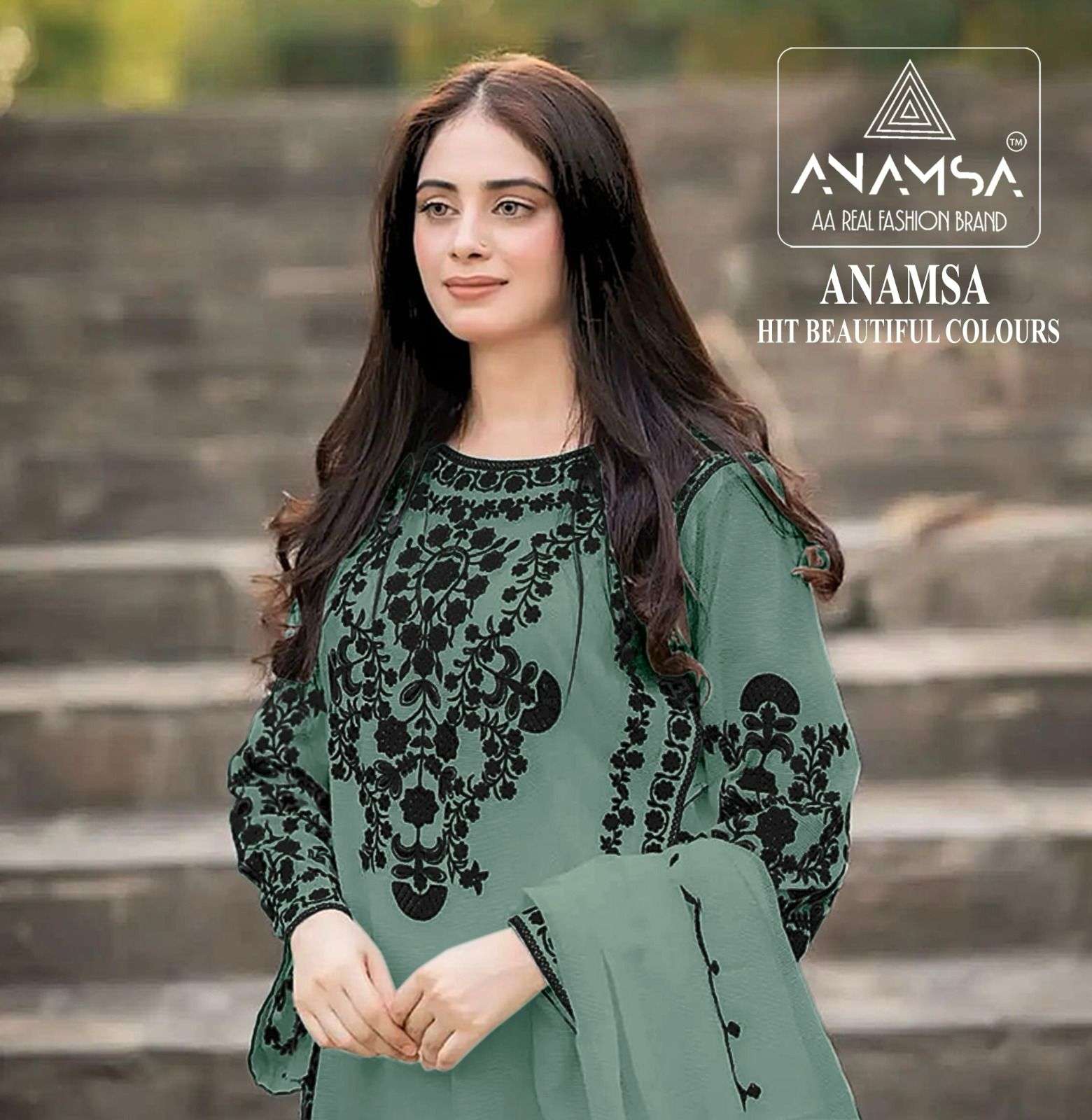 anamsa 247 series exclusive designer pakistani salwar suits wholesale price surat