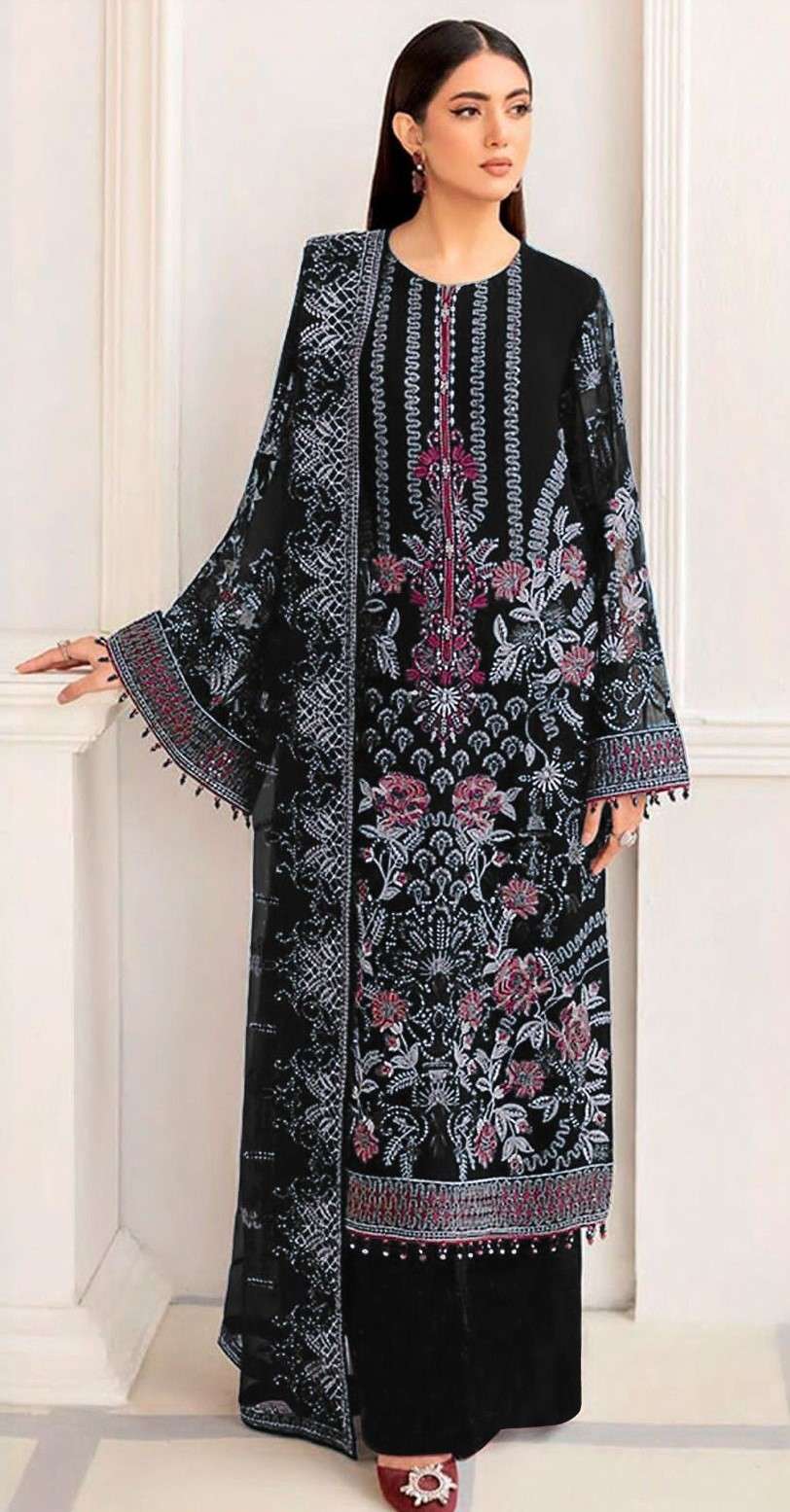 bilqis b-41 a to d embroidered designer pakistani salwar suits at reasonable price surat gujrat