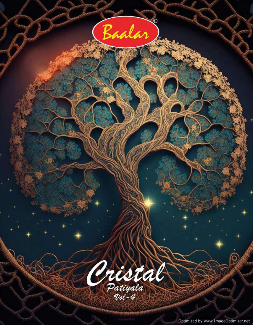 cristal patiyala vol-4 by baalar 4005-4019 series unstitched designer cotton dress material catalogue wholesaler surat gujrat 