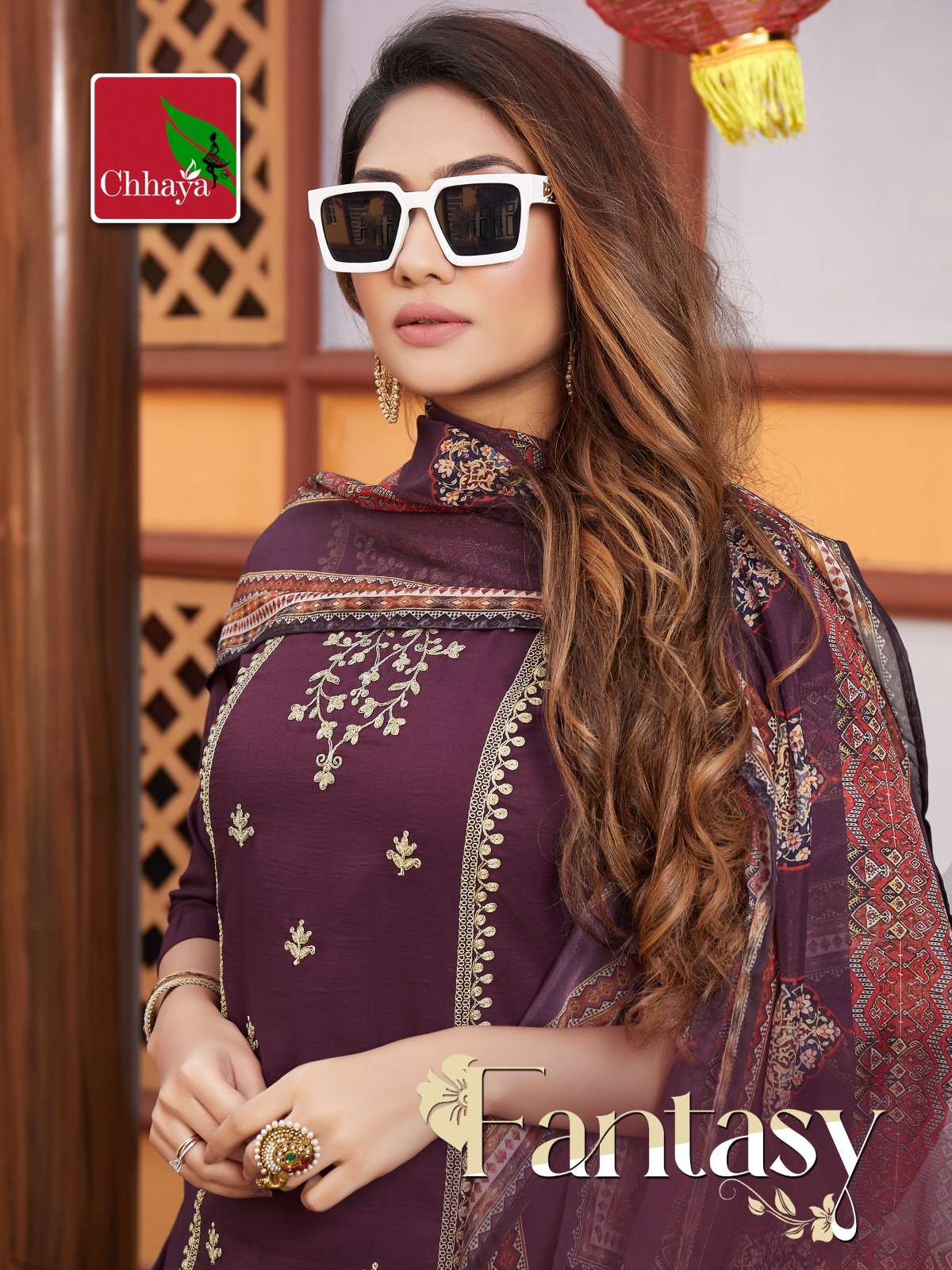 fantasy by matru chhaya 1001-1006 series modal Heavy modal silk fabrics top  bottom pant with digital dupatta catalogue surat gujrat