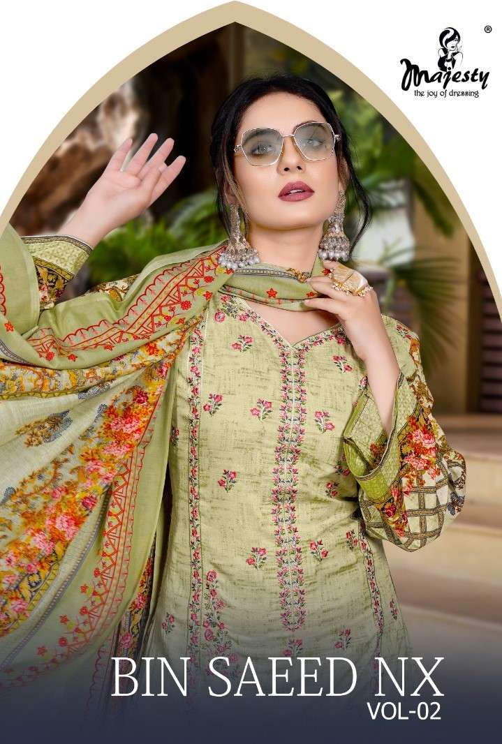 majesty bin seed nx vol 2 1001-1005 series cotton printed designer salwar kameez wholesale best rate surat