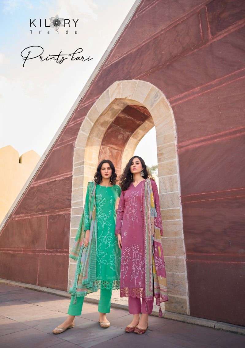 prints kari 921-928 series by kilory trends lawn cotton designer salwar kameez at wholesale price surat gujrat