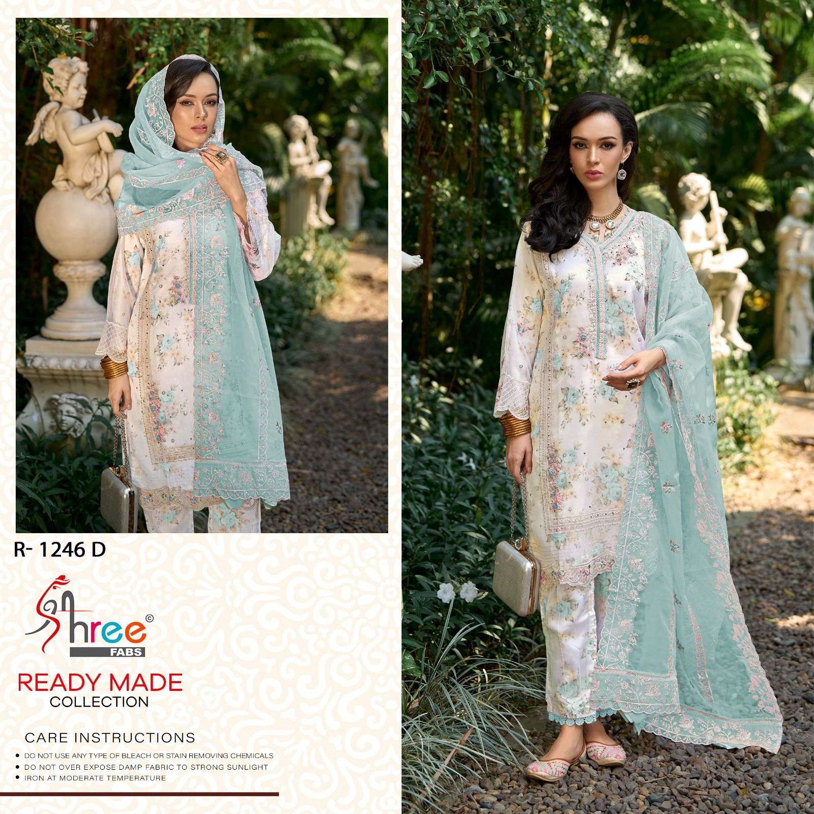 shree fabs 1246 designer ready made party wear digital printed eid special suits buy online wholesaler surat 2024 03 17 14 39 50