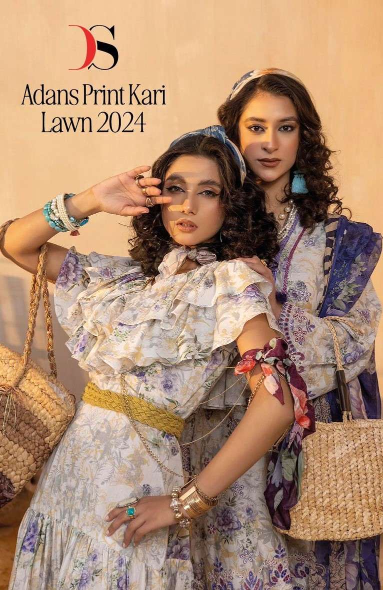 deepsy suits adans printkari lawn vol 24 6031-6036 series pure cotton self embroidred salwar kameez wholesale dealer surat 