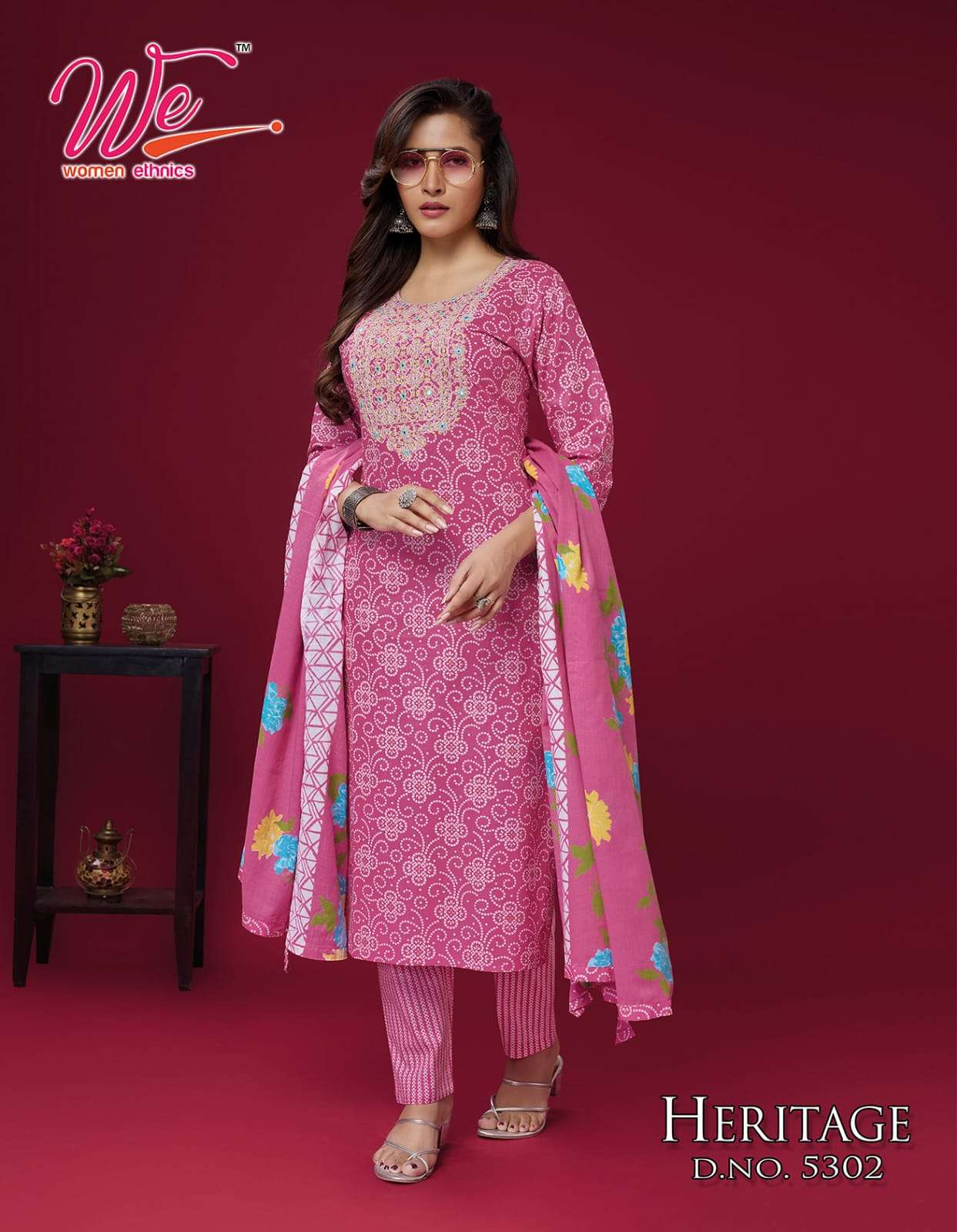 heritage by we 5301-5306 series cotton printed casual wear readymade collection wholesale price surat