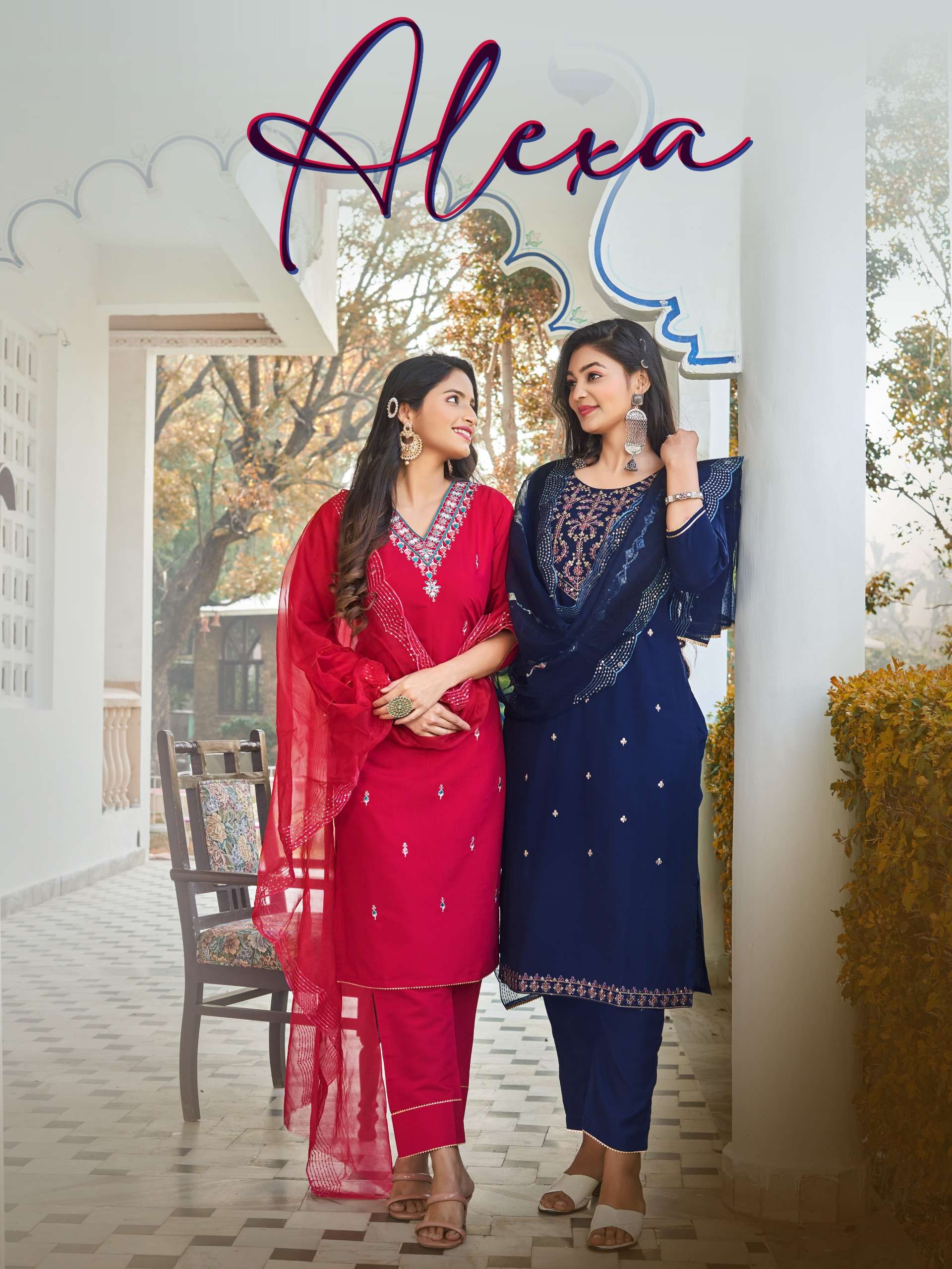 hinaya alexa vol 1 roman silk exclusive party wear designer ready made salwar kameez wholesale price surat
