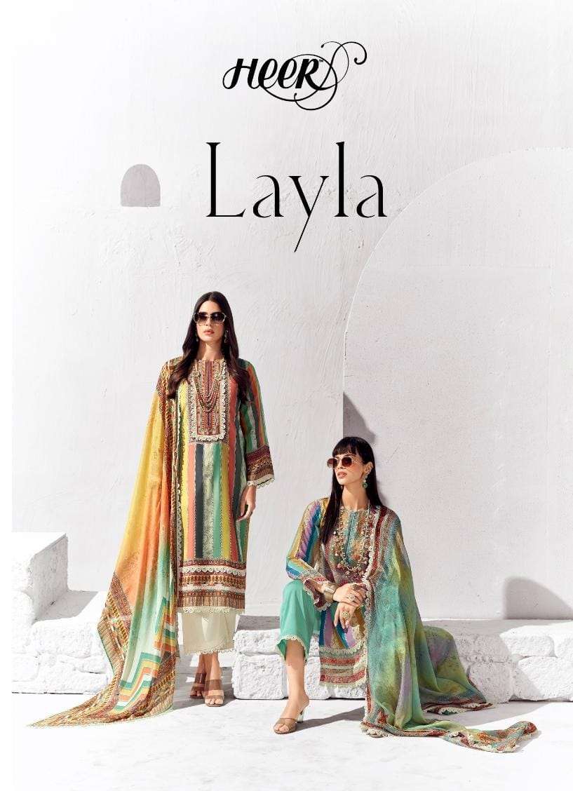 layla vol-172 by kimora fashion 9281-9286 series pure lawn cotton designer unstich suits latest catalogue surat gujarat