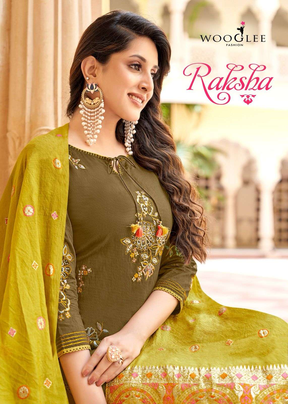 raksha by wooglee fashion 1001-1006 series trendy designer kurtis catalogue online supplier surat gujarat