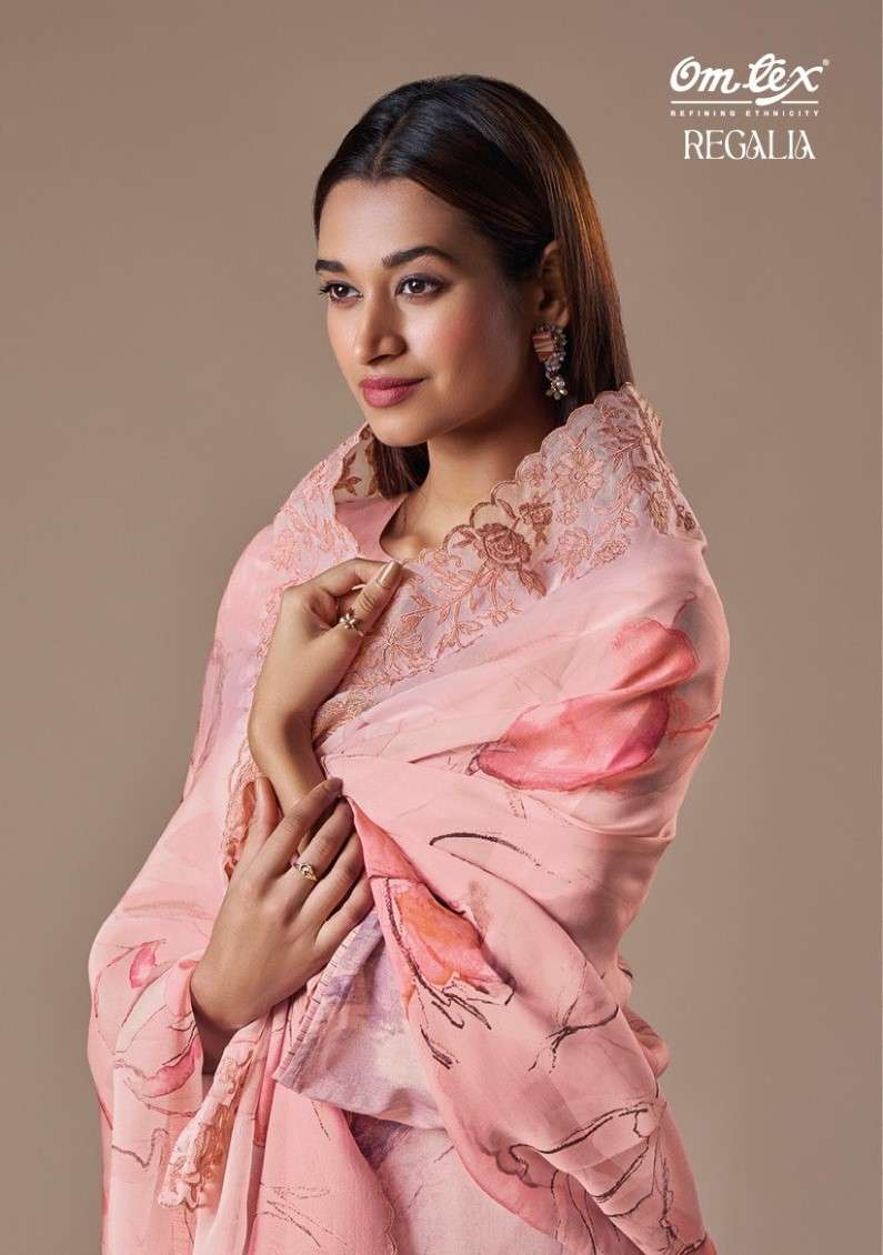 regalia by om tex exclusive designer unstich salwar kameez catalogue online manufacturer surat gujarat