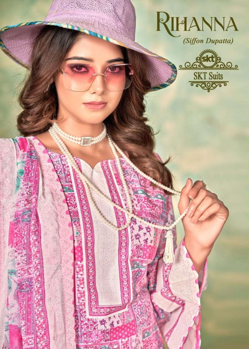 rihaana by skt suits 92001-92008 series cotton designer salwar kameez summer collection surat gujarat