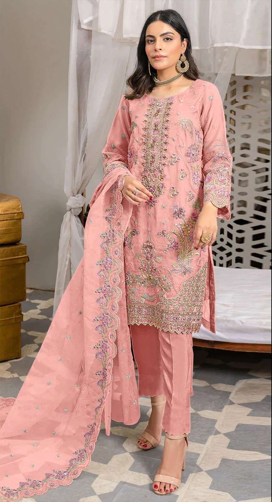 serine 287 colours heavy embroidered pakistani salwar suits set online best rate surat gujarat