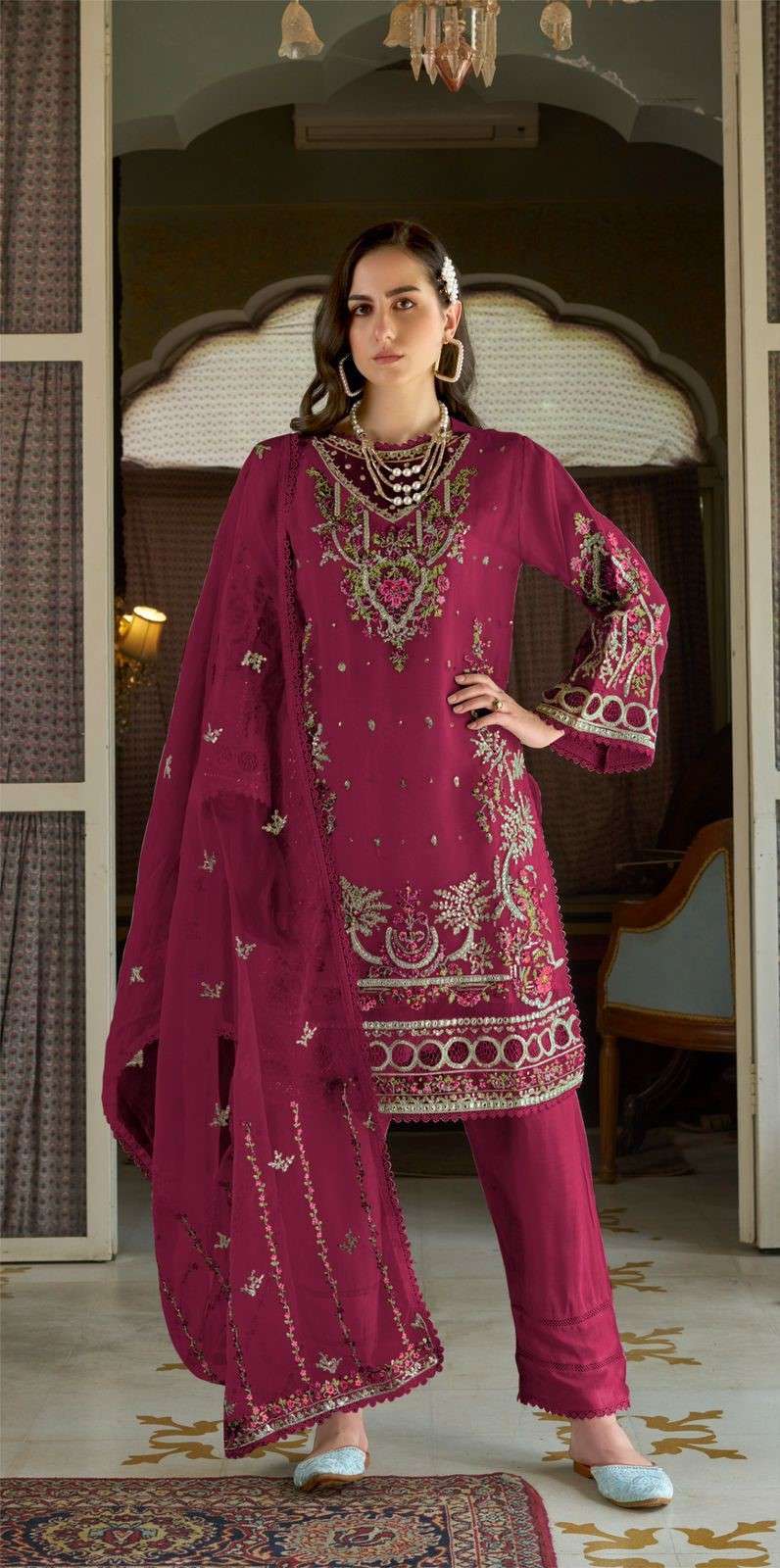shree fabs 1241 colours ready to wear pakistani suits wholesale collection surat gujarat