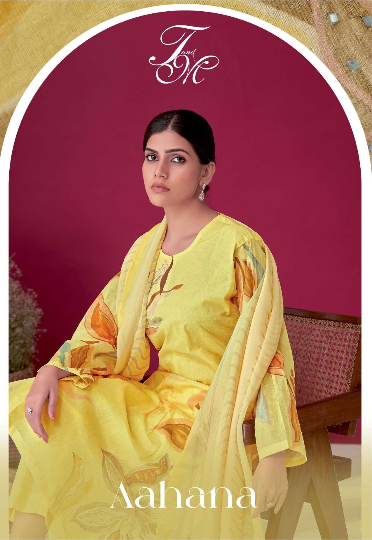 aahana by t&m print with work designer salwar suits catalogue wholesale price surat gujarat 