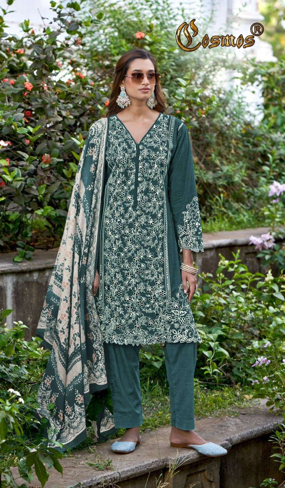 cosmos aayra pure lawn cotton designer readymade salwar suits collection surat gujarat 