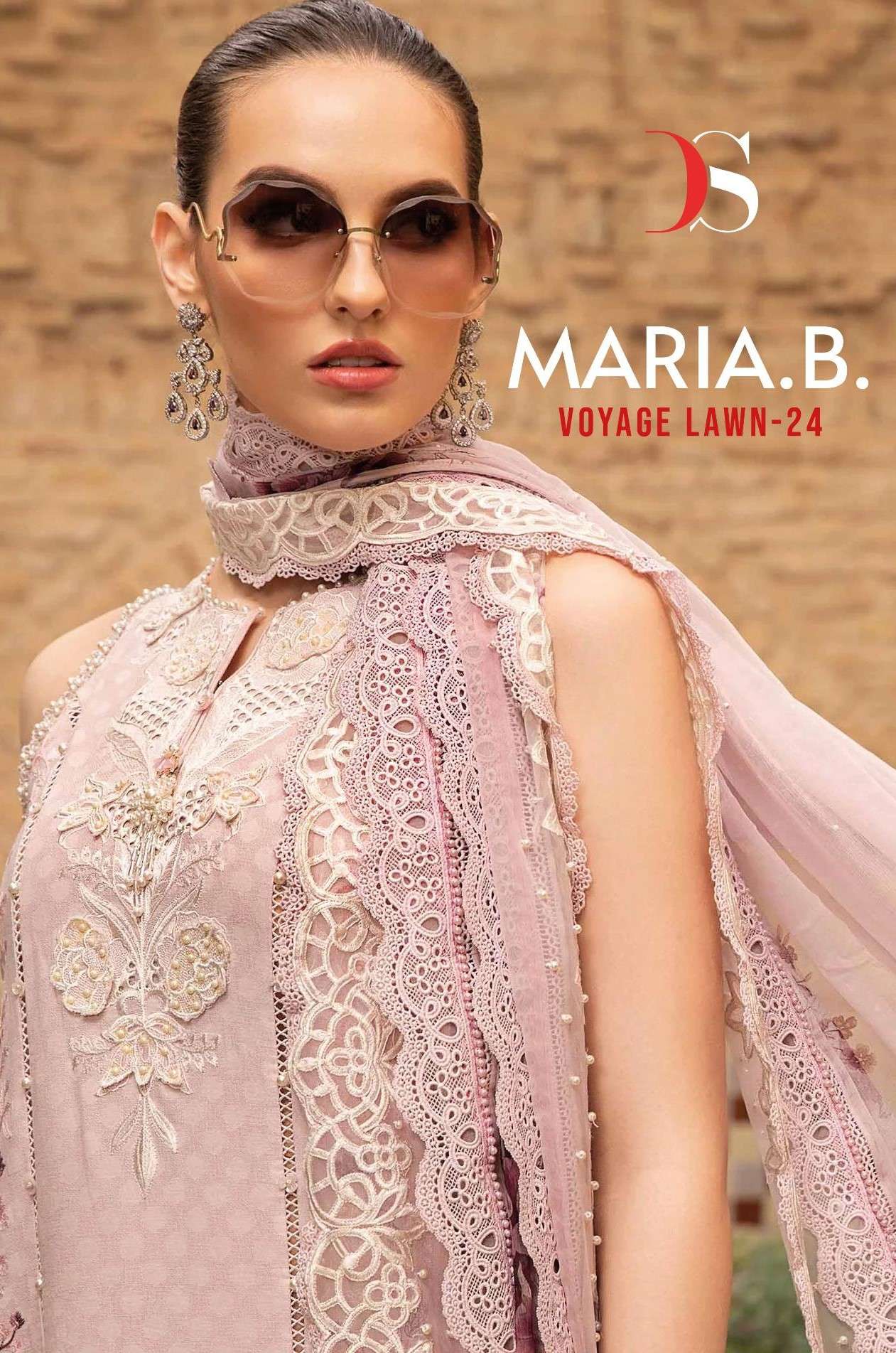 deepsy maria b voyage lawn vol 24 6051-6056 cotton embroidred pakistani designer salwar kameez wholesale dealer surat 