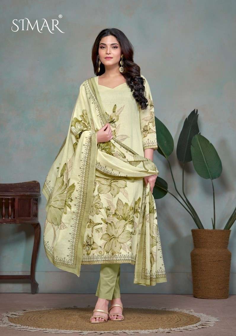 didaar by glossy pure linen cotton designer salwar kameez catalogue wholesale surat gujarat