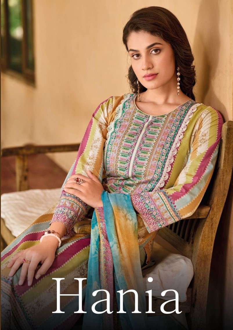 hania by kilory trends 1001-1006 series exclusive designer salwar kameez catalogue wholesale price surat gujarat 