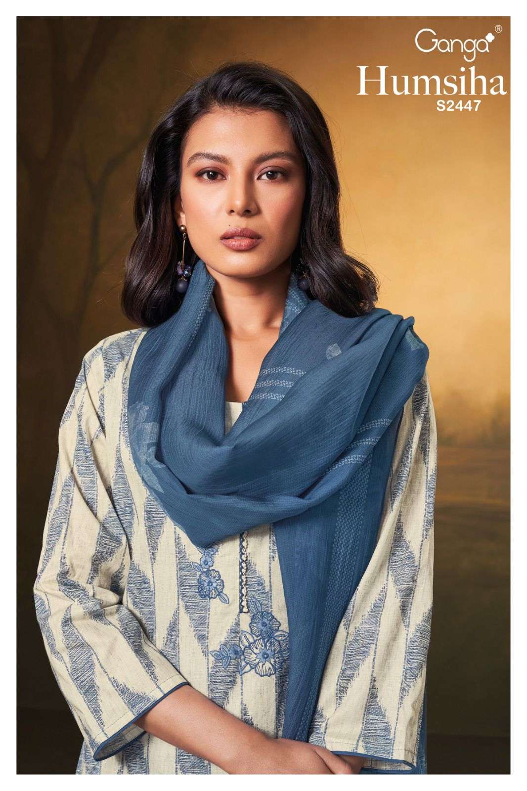 humsiha 2447 by ganga premium cotton designer salwar kameez wholesale price surat gujarat 