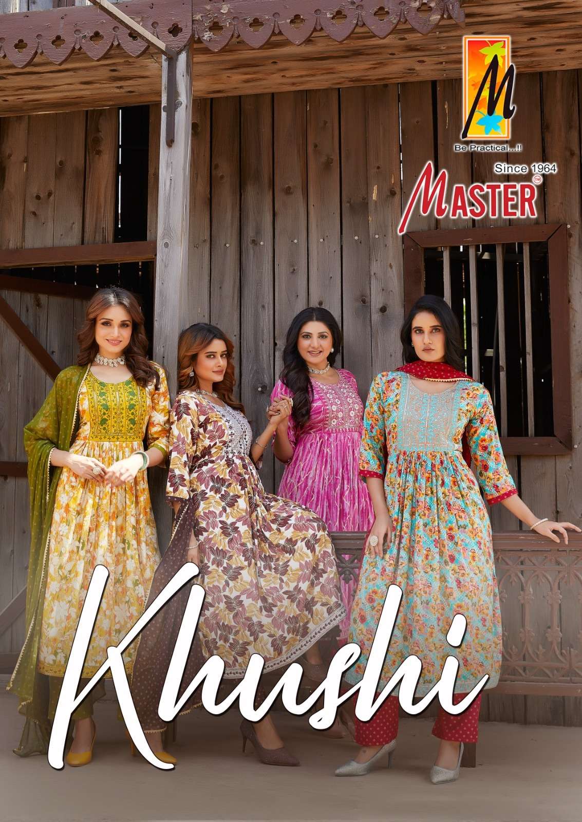 khushi by master rayon designer ghera kurtis catalogue online wholesale rate surat gujarat 