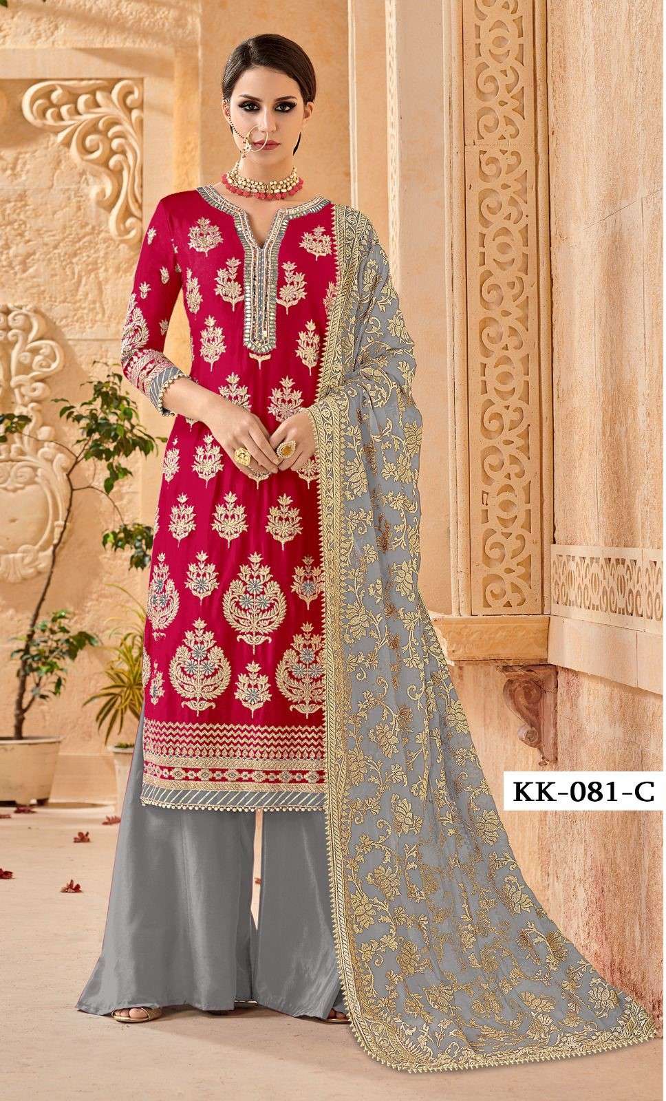 kross kulture kk-081 fancy designer pakistani salwar suits wholesale price surat gujarat 
