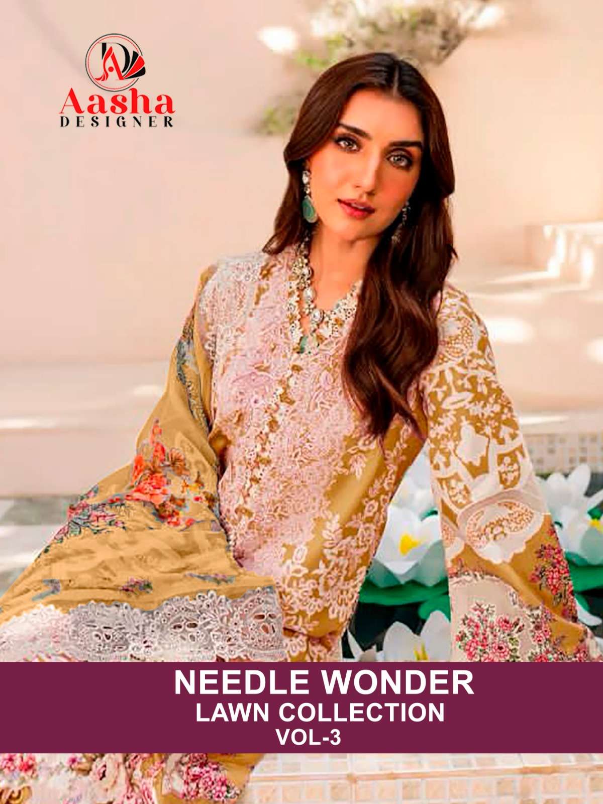 needle wonder vol-3 by aasha designer trendy designer pakistani salwar suits online wholesale market surat gujarat 