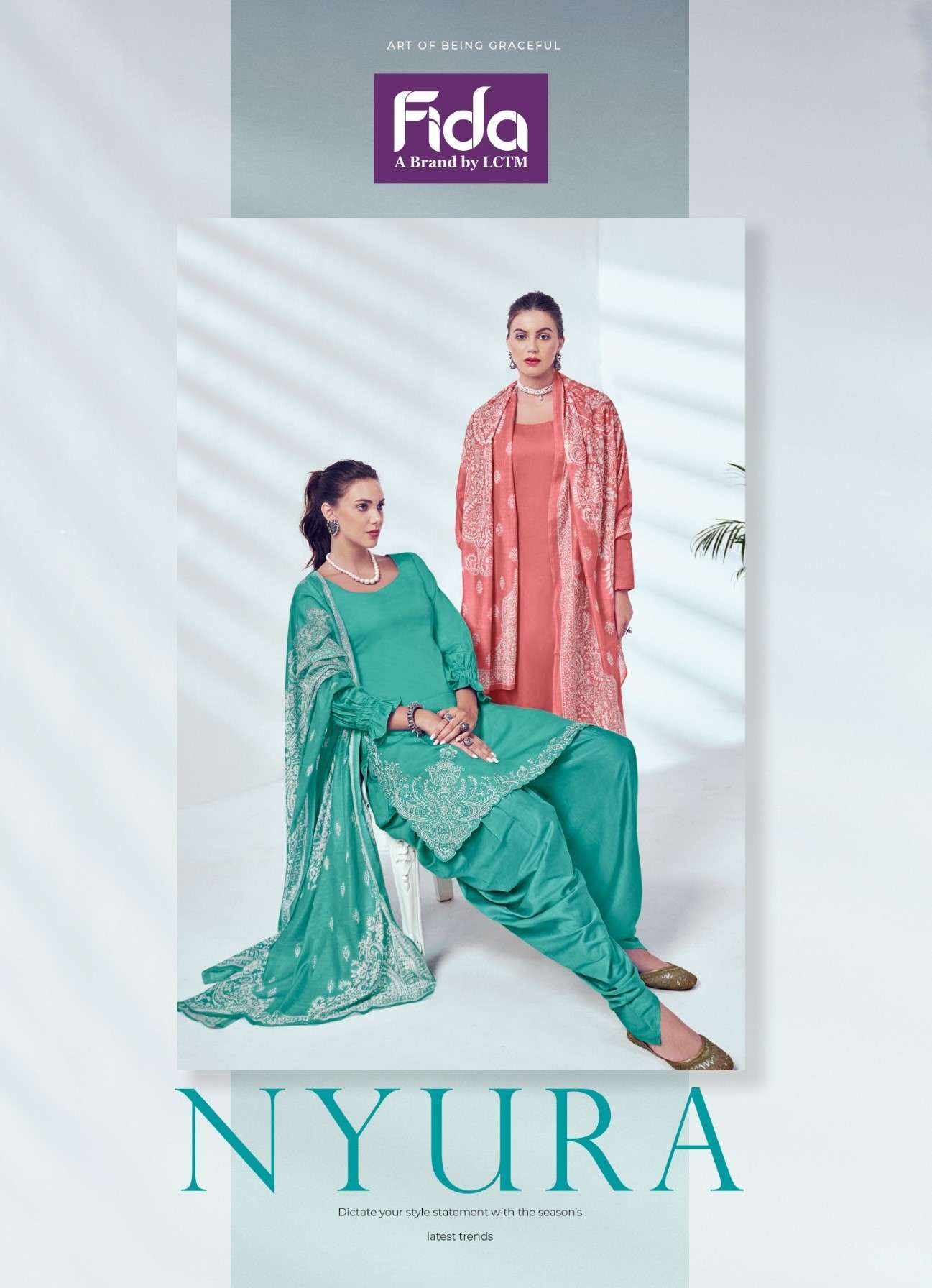 nyura 1001-1006 series by fida fancy designer salwar kameez catalogue set to set online shopping surat gujarat 