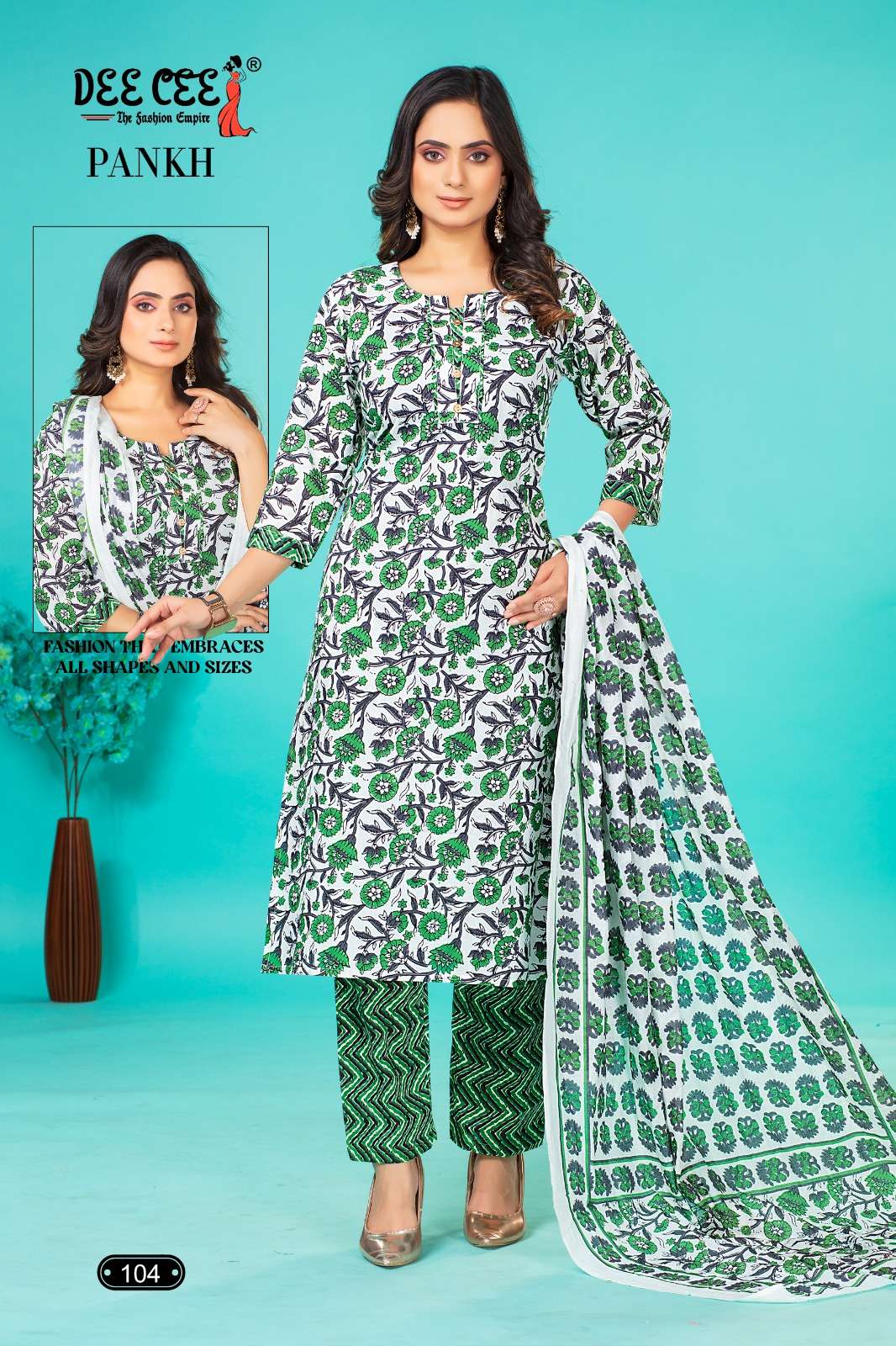 pankh by deecee 101-106 series trendy designer kurtis ready to wear catalogue collection surat gujarat 