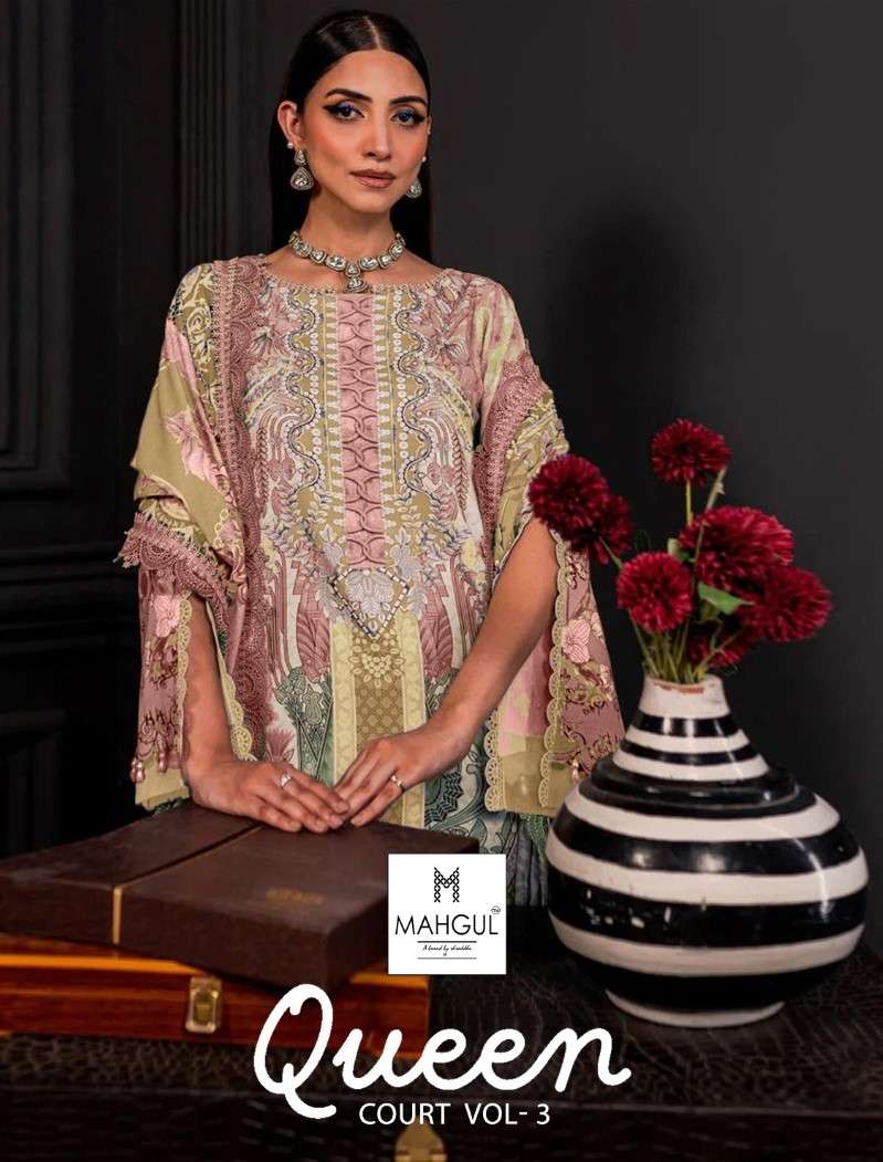 queen court vol-3 by shraddha designer 3001-3004 series exclusive designer pakistani salwar suits surat gujarat 