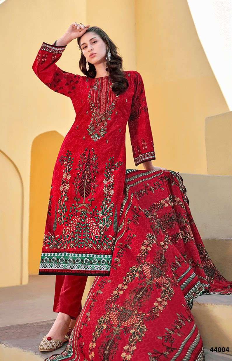 razia sultan vol-44 by apana cotton unstich designer pure cotton material catalogue wholesaler price surat gujarat 