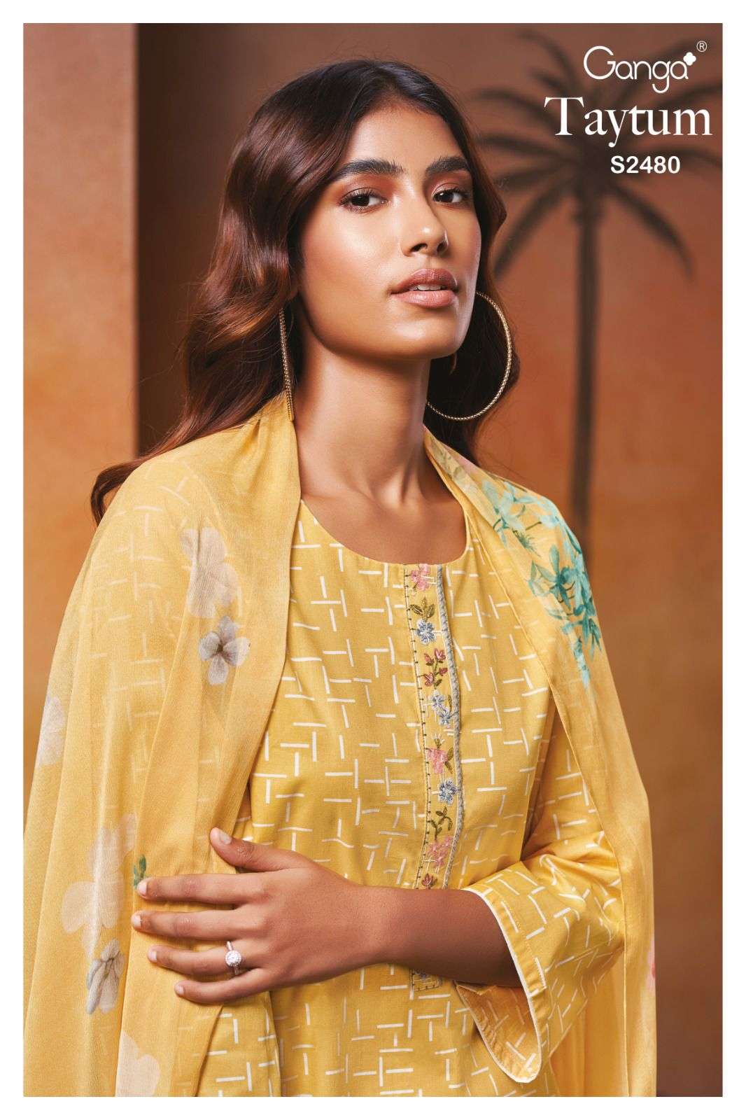 taytum by ganga premium cotton designer salwar kameez catalogue best rate wholesaler surat gujarat 