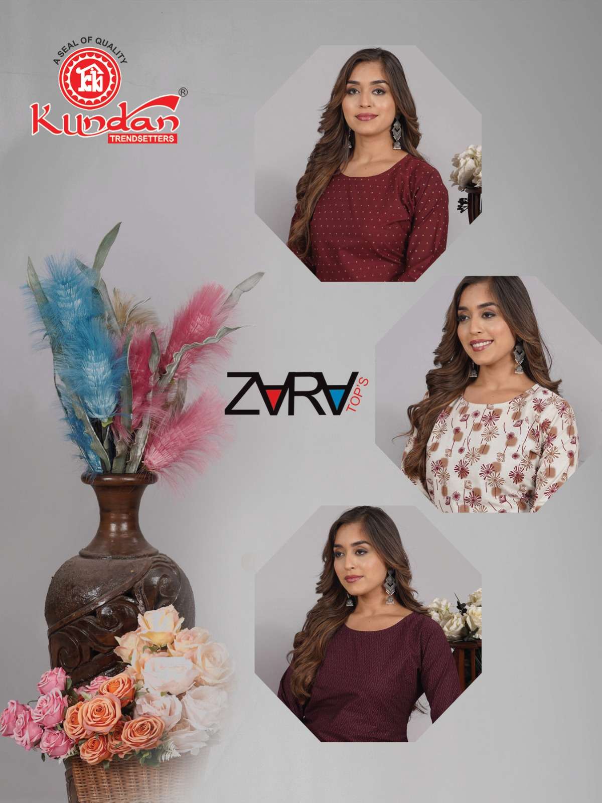 zara by kundan daily wear designer short tops catalogue online supplier surat gujarat 