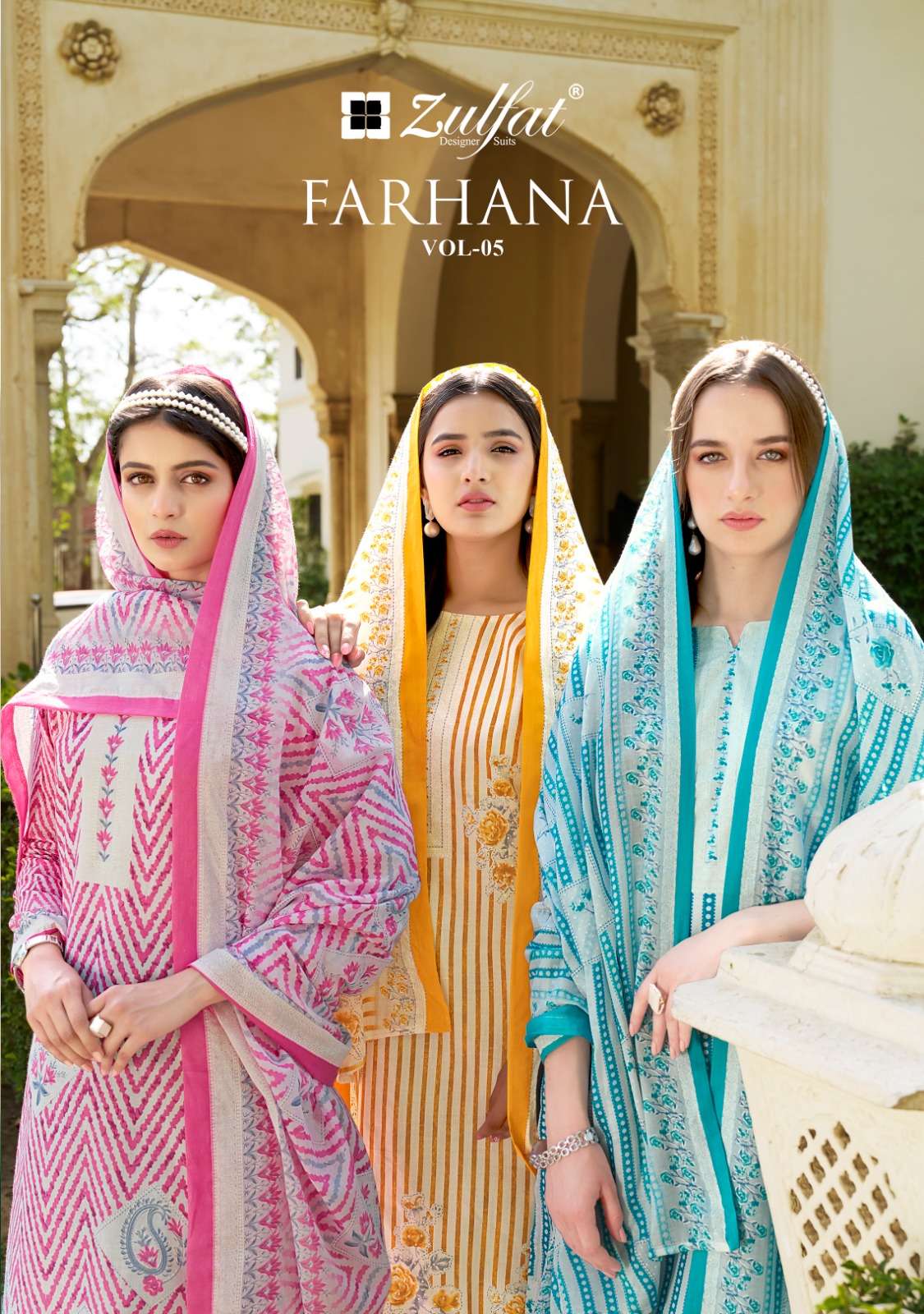 zulfat by farhana vol 5 cotton exclusive unstich designer salwar kameez wholesale rate surat 