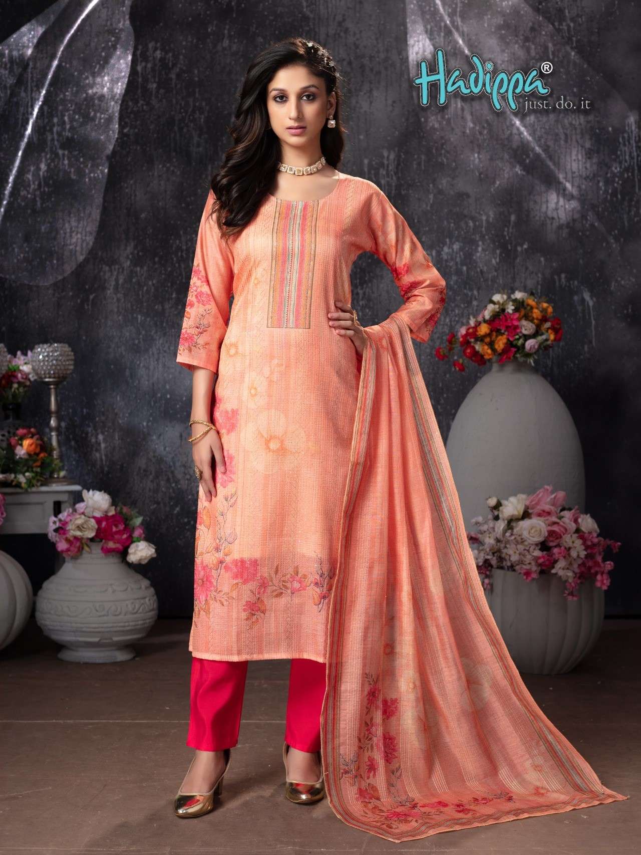 look vol-1 by hadippa decent look designer kurti set online shopping surat gujarat 