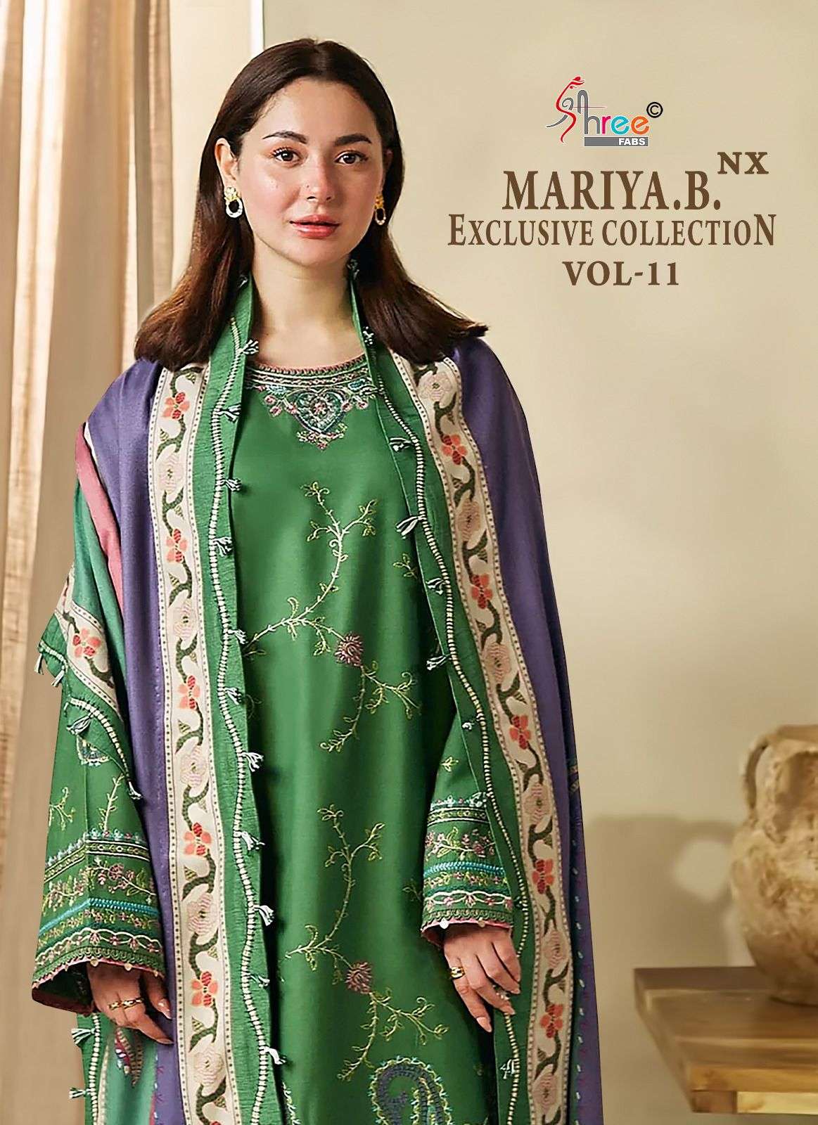 maria b vol-11 nx by shree fabs rayon cotton designer pakistani suits catalogue wholesale collection surat gujarat 