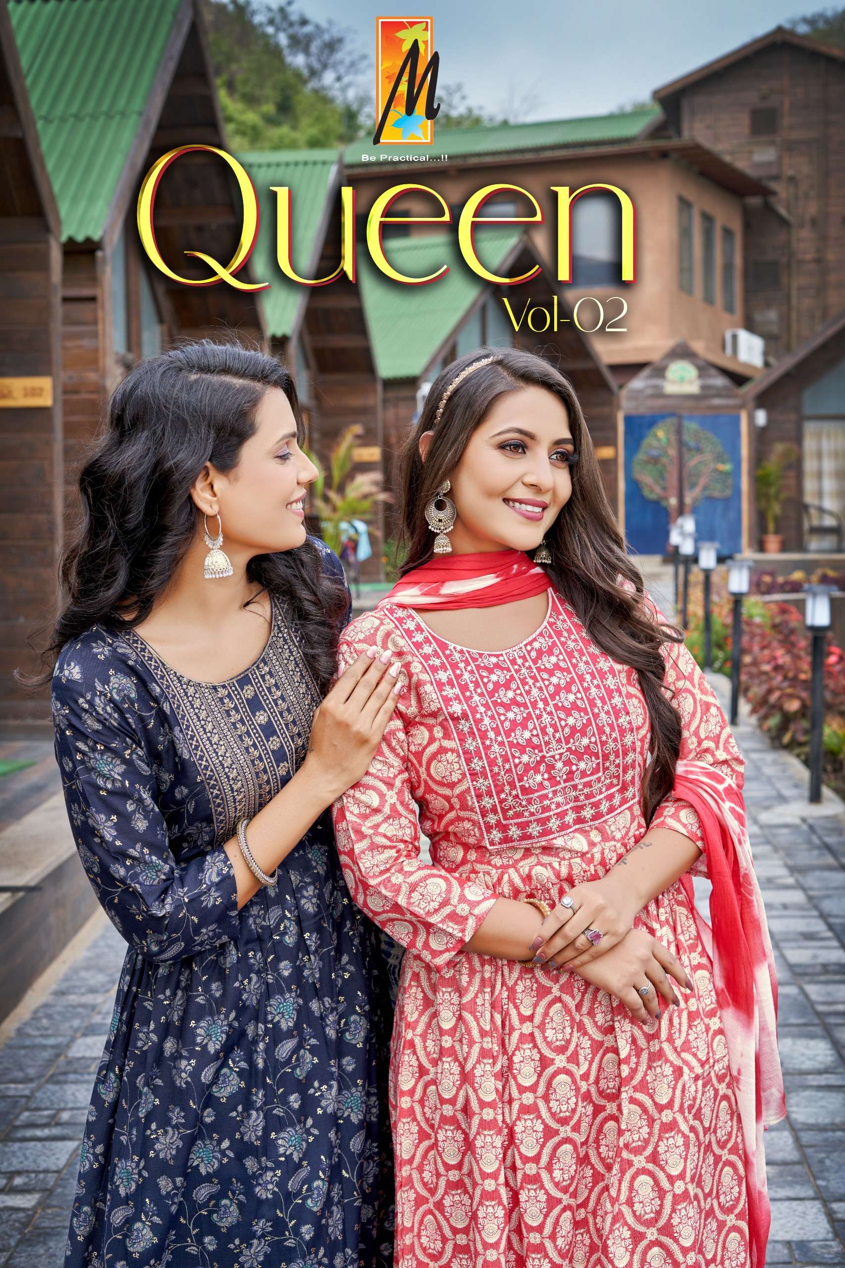 master queen vol-2 beautiful designer ghera kurtis catalogue online shopping surat gujarat 