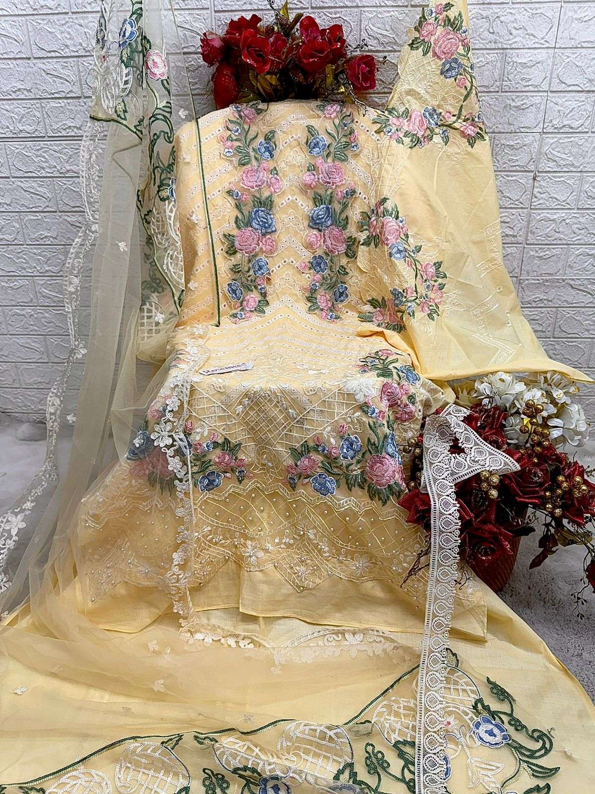 fepic rosemeen 1798 designer pure cotton embroidred pakistani 2 pcs catalogue collection 