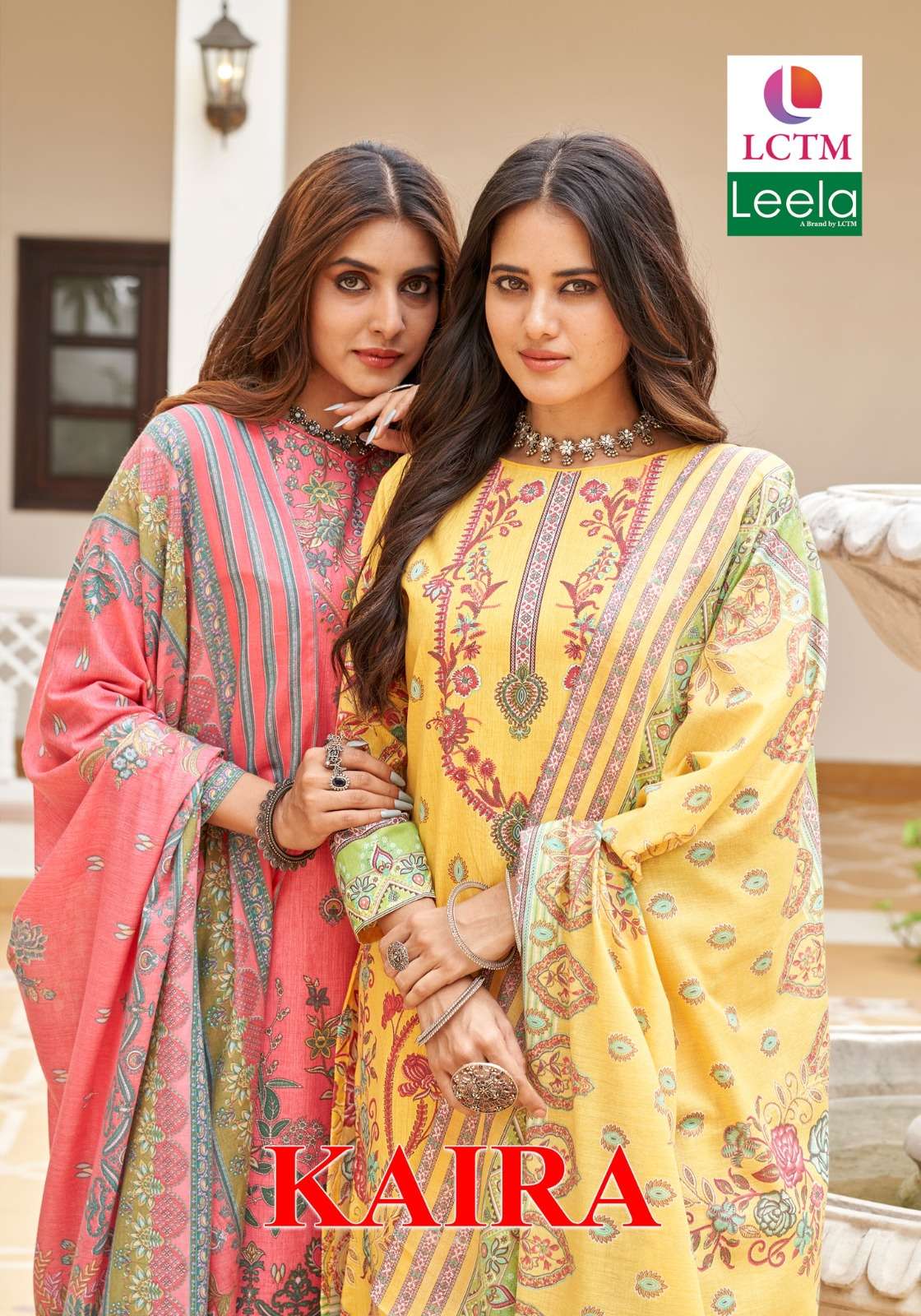 kaira by leela 1001-1008 series designer cotton print salwar kameez catalogue manufacturer surat gujarat 